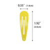 Picture of 40 Counts Yellow Color Metal Snap Hair Clips 2 Inch Barrettes for Women Accessories