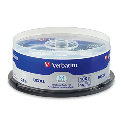 Picture of Verbatim M DISC BDXL 100GB 6X with Branded Surface - 25pk Spindle