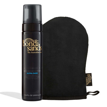 Picture of Bondi Sands Ultra Dark Self Tanning Foam + Application Mitt | Includes Lightweight Sunless Foam + Reusable Mitt for a Flawless Finish ($32 Value)