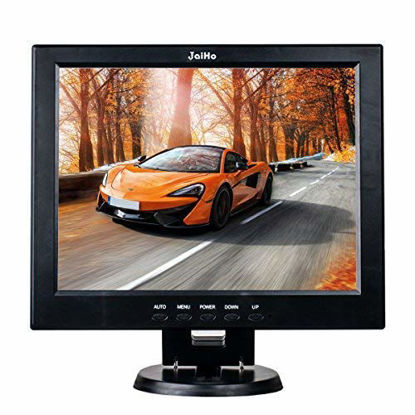 Picture of JaiHo 12 Inch LCD Security CCTV Monitor, 800×600 4:3 Resolution Color TFT LCD Display Screen with VGA/HDMI/AV/BNC/MIC USB Ports for Surveillance Camera, STB and Other Video Equipment