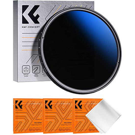 Picture of K&F Concept 55mm Variable ND Lens Filter ND2-ND400 (1-9 Stops) 18 Multi-Layer Coatings Adjustable Neutral Density Ultra Slim Lens Filter for Camera Lens (K-Series)