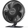 Picture of OPOLAR 6'' USB Desk Fan, More Quiet and Powerful, Small Office Desktop Table Fan, Mini Room Air Circulator, Personal Portable Fan, 4 Speeds, 90° Tilt Angle, 5 ft Cord, Black Base, 2021 Model