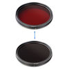 Picture of Fotga 43mm Six-in-One Adjustable Infrared IR Pass X-Ray Lens Filter 530nm to 750nm (43mm)