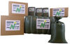 Picture of UpNorth Sandbags - Box of 100 - Empty Woven Polypropylene Sand Bags w/Ties, w/UV Protection; size: 14" x 26", color: Military Green