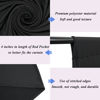 Picture of 10x10FT Black Backdrop Curtains for Parties - Black Backdrop Curtain for Baby Shower Birthday Photo Home Party Backdrop Curtains 5x10FT 2 Pcs