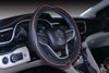 Picture of Mayco Bell Microfiber Leather Car Medium Steering Wheel Cover (14.5''-15'',Black Orange)