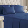 Picture of Full Size Sheet Set - 6 Piece Set - Hotel Luxury Bed Sheets - Extra Soft - Deep Pockets - Easy Fit - Breathable & Cooling Sheets - Comfy - Royal Blue - Navy Blue Bed Sheets - Fulls Sheets - 6 PC