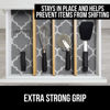 Picture of Gorilla Grip Drawer and Shelf Liner, Strong Grip, Non Adhesive Easiest Install Mat, 17.5 in x 20 FT, Durable Organization Liners, Kitchen Cabinets Drawers Cupboards, Bathroom Shelves, Quatrefoil Gray