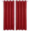 Picture of LEMOMO Blackout Curtains 66 x 95 inch/Bright Red Curtains Set of 2 Panels/Thermal Insulated Room Darkening Bedroom Curtains