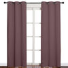 Picture of NICETOWN 84 inches Blackout Curtains for Office and Theater, Dry Rose, 1 Pair, 42 inches Wide, Thermal Insulated Solid Grommet Drapes for Living Room