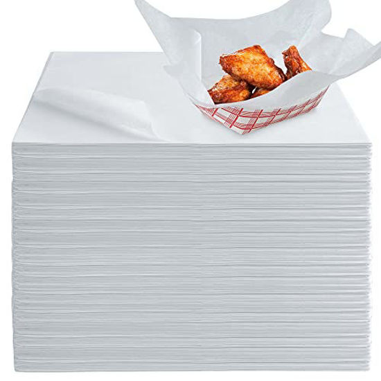 Tenceur 5000 Pcs 12 x 12 Grease Proof Deli Wrappers Bulk Wax Paper