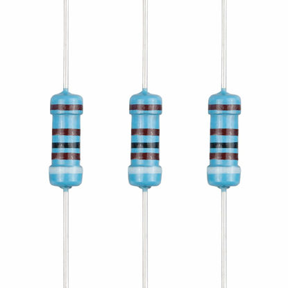 Picture of EDGELEC 100pcs 9.1K ohm Resistor 1/2w (0.5Watt) ±1% Tolerance Metal Film Fixed Resistor, Multiple Values of Resistance Optional