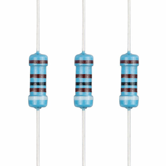 Picture of EDGELEC 100pcs 9.1K ohm Resistor 1/2w (0.5Watt) ±1% Tolerance Metal Film Fixed Resistor, Multiple Values of Resistance Optional