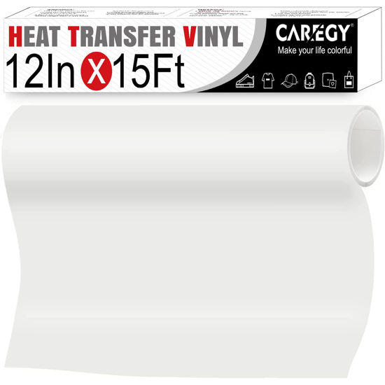 CAREGY Heat Transfer Vinyl for T-Shirts 15 Sheets-Iron On Vinyl