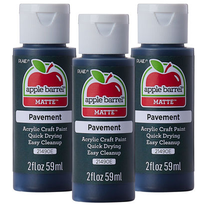 Picture of Apple Barrel Acrylic Paint, Pavement (Pack of 3) 2 oz, 21490EA