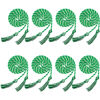 Picture of Trounistro 8 Pieces Graduation Cords Yarn Honor Cords with Tassel for College Graduation Students (Green with White)