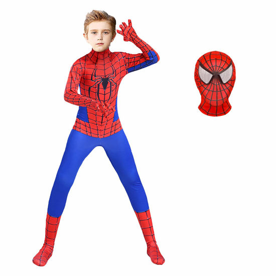 Picture of Superhero Costume Bodysuit for Kids Halloween Cosplay Jumpsuit 3D Style