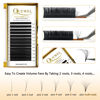 Picture of Volume Eyelashes Extensions | 0.03-0.12mm | C/CC/D/DD Curl | 8-25mm Length | Easy Fan Volume Lashes 2D-20D Self Fanning Volume Lashes 0.12C 10mm Long Lasting Blooming Lashes(0.12 C 10mm)