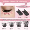 Picture of Lash Clusters, 72 Pcs Individual Cluster Lashes DIY Lash Extension 10-16mm Eyelash Clusters Volume Wispy Lashes Super Thin Band Reusable Soft & Comfortable(Get Ready,D-10-16mix)