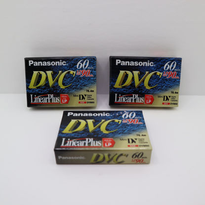 Picture of Panasonic AY-DVM60EJ3 MiniDV Tapes (60 Minute, 3 Pack)