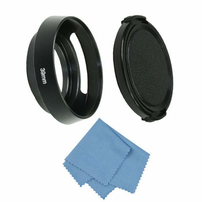 Picture of SIOTI 39mm Lens Hood, Matte Treatment Inside, Aluminum Material, Compatible with All Camera Lens S/C/N/F/O/P etc.(39mm)