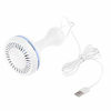 Picture of VizGiz Small USB Ceiling Fan DC 5V Hanging Fans for Power Bank Indoor Outdoor RV Bed Room Desk Boat Coop Travel Tent Canopy Cubicle Little Mini Portable 6 Detachable Blades Air Cooler Circulator