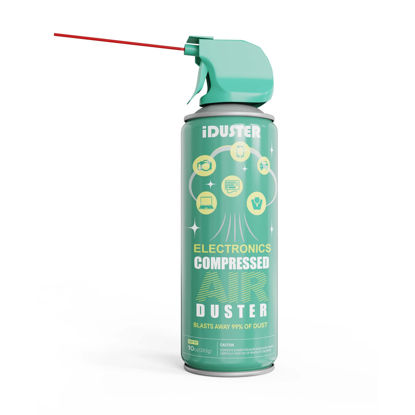 Picture of iDuster Disposable Compressed Duster, Computer Cleaner, Keyboard Cleaner, 1 Can