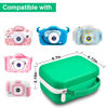 Picture of Kids Camera Case Compatible with Agoigo/for Seckton/for DEKER/for Miiulodi/for Yoophane Digital Waterproof Camera. Portable Camera Storage Box for Cable, Memory Card and Accessories(Bag Only)-Green