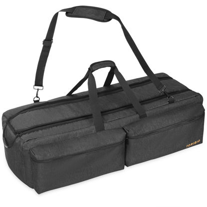 Picture of TORIBIO Telescope Case Bag, 35" Padded Storage Bag and Telescope Carrying Case for Telescope, Telescope Travel Bag with Pockets & Buckled Straps to Easily Secure Optical Tube & Tripod