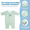 Picture of Baby Merlin's Magic Sleepsuit - 100% Cotton Baby Transition Swaddle - Baby Sleep Suit - Sage Green - 3-6 Months