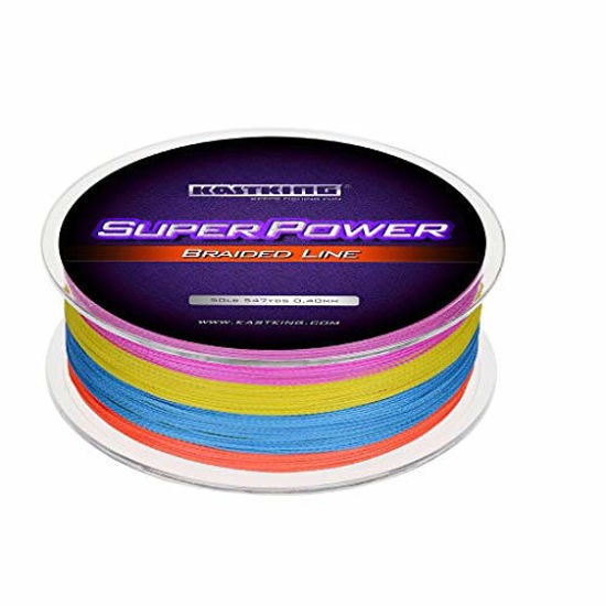 Picture of KastKing Superpower Braided Fishing Line,Multi-Color,30 LB,547 Yds