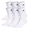 Picture of adidas Men's Athletic Cushioned Crew Socks with Arch Compression for a Secure fit (6-Pair), White/Black, X-Large