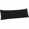 Picture of FLXXIE 1 Pack Microfiber Body Pillow Case, 1800 Super Soft Pillowcase with Envelope Closure, Wrinkle, Fade and Stain Resistant Pillow Cover, 20x54, Black