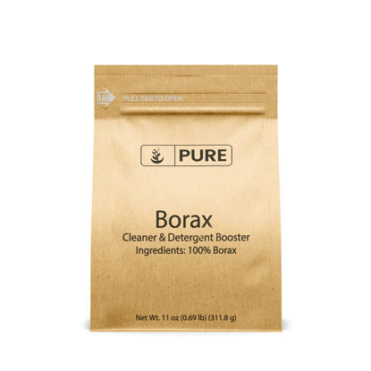 Picture of Pure Original Ingredients Borax (11 oz) Sodium Borate, Multipurpose Cleaning Agent, Ideal Slime Ingredient