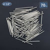 Picture of 70pcs Hardware Nails, 2-1/2 Inches Nickel Plated Hanging Nails, Wall Nails for Hanging, Wood Nails, Roofing Nails, Long Nails (2-1/2 In)