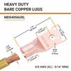 Picture of SELTERM 2pcs 4/0 AWG (XL) 5/16" Stud Copper Wire Lugs, Battery Lugs, Ring Terminals, Battery Cable Ends, 0000 Gauge Ring Terminal Connectors, UL Heavy Duty Bare Copper Eyelets Battery Cable Lugs