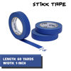 Picture of STIKK Painters Tape - 10pk Blue Painter Tape - 1 inch x 60 Yards - Paint Tape for Painting, Edges, Trim, Walls, Ceilings, Finishing - Masking Tape for DIY Paint Projects - Residue-Free Painting Tape