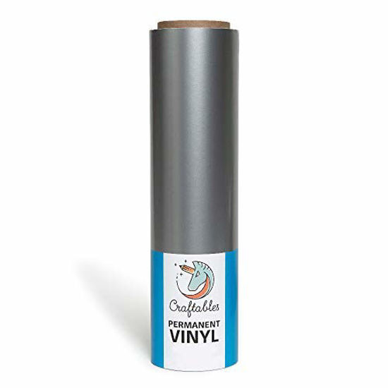 GetUSCart- Craftables Silver Vinyl Roll - Permanent, Glossy