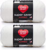 Picture of Red Heart Super Saver Jumbo White Yarn - 2 Pack of 396g/14oz - Acrylic - 4 Medium (Worsted) - 744 Yards - Knitting/Crochet