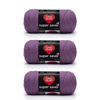 Picture of Red Heart Super Saver Medium Purple Yarn - 3 Pack of 198g/7oz - Acrylic - 4 Medium (Worsted) - 364 Yards - Knitting/Crochet