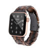 Picture of HOPO Compatible With Apple Watch Band 38mm 40mm 42mm 44mm Thin Light Resin Strap Bracelet With Stainless Steel Buckle Replacement For iWatch Series 8 7 6 5 4 3 2 1 SE (Chocolate/Black,42/44/45/49mm)