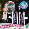 Picture of WOWMAZING Giant Bubble Kit: Unicorn - Incl. Wand, 2 Big Bubble Concentrate Pouches and 8 Sun-Activated Magical Stickers | Outdoor Toy for Kids, Girls | Bubbles Made in The USA - Unicorn Kit