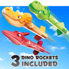 Picture of MindSprout Dino Blasters, Rocket Launcher for Kids - Launch up to 100 ft. Birthday Gift, for Boys & Girls Age 3, 4, 5, 6, 7, Years Old - Outdoor Toys, Family Fun, Dinosaur Toy, Kids Toys