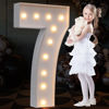 Picture of imprsv 4FT Marquee Light Up Numbers Letters, Mosaic Numbers for Balloons, Gaint Marquee Numbers, Number 7 Balloon, 17th 70th Birthday Decorations for Women Men, 70th Anniversary Decorations