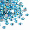 Picture of Beadsland 1440 Pieces Flat Back Crystal Rhinestones Round Gems,Aquamarine AB,SS8,2.3-2.5mm