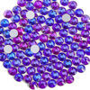 Picture of Beadsland 288pcs Flat Back Crystal Rhinestones Round Gems for Nail Art and Craft Glue Fix, Purple Velvet,SS30,6.3-6.5mm