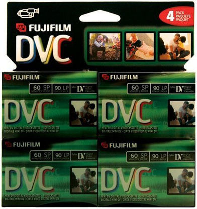 Picture of Fuji 4 Pack 60-Minute MiniDV Tapes (DVCM604PK)