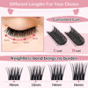 Picture of Cluster Lashes, 72 Pcs Individual Lashes, Lash Clusters DIY Eyelash Extension, Super Thin Band Reusable Soft & Comfortable (Treasure-D-16mm)