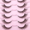 Picture of Lashes Natural Look False Eyelashes Wispies Short Faux Mink Lashes Fluffy 14mm Cat Eye Wispy Lashes Strip Eyelashes Pack