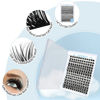 Picture of Lash Clusters 168 Pcs Cluster Lashes Eyelash Clusters DIY Cluster Eyelash Extensions Individual Lashes Thin Band & Soft(Crocus & Dandelion,C-mix)